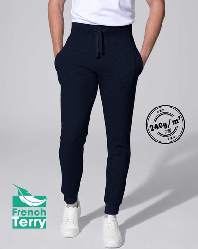 Spodnie Bawełniane SW PANTS CUFF FRENCH TERRY 240 - Navy