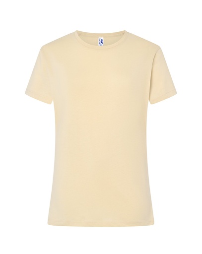 Koszulka Damska Slim Bawelniana JHK152 - Buttercream