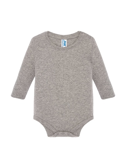 Body Niemowlęce Bawełniane TSRB BODY LS - Grey Melange