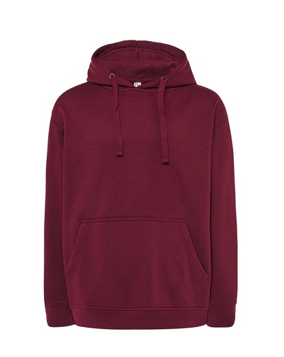 Bluza z Kapturem Bawełniana SWKNG 320 - Burgundy