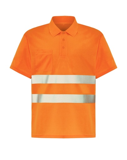 T-shirt Poliestrowy HV02U00 POLO SS - Orange Fluor