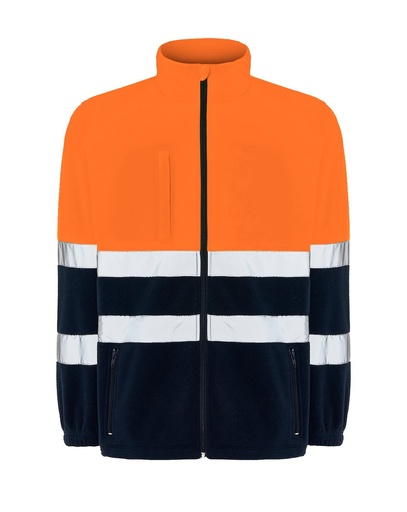 Bluza Slim HV06U00 - Navy / Orange Fluor