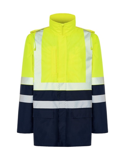 Kurtka Softshell Poliestrowa HV10U00 - Navy / Gold Fluor