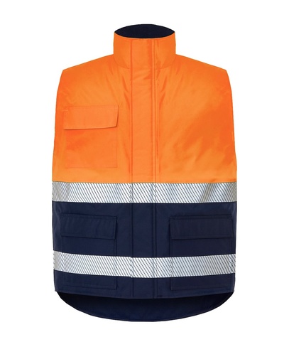 Kamizelka Poliestrowa HV11U01 - Navy / Orange Fluor