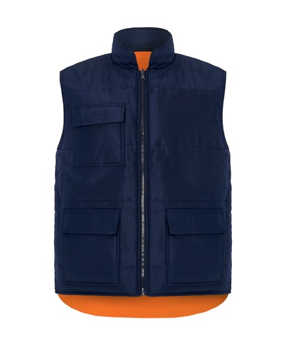 Kamizelka Poliestrowa HV11U02 - Navy / Orange Fluor