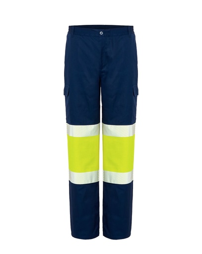 Spodnie HV12U00 - Navy / Gold Fluor