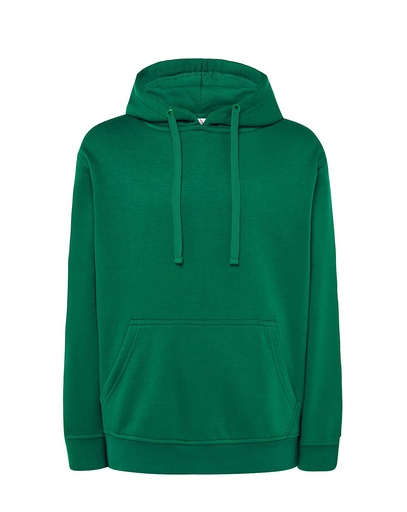 Bluza Z Kapturem Bawelniana Poliestrowa JHK420N - Kelly Green