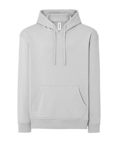 Bluza Z Kapturem Bawelniana Poliestrowa JHK420N - Silver