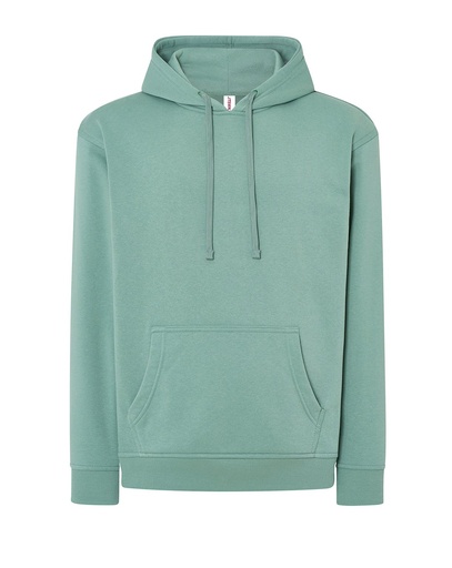 Bluza Z Kapturem Bawelniana Poliestrowa JHK420N - MOSS GREEN