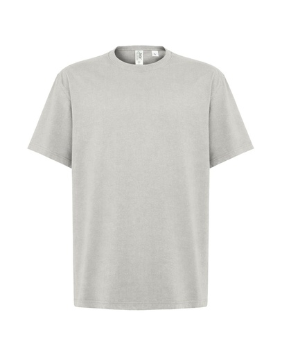 T-shirt Oversize Bawełniany TSUAOVER - Silver