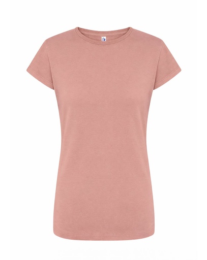 Damski T-shirt Slim JHK240 - Pink Vintage