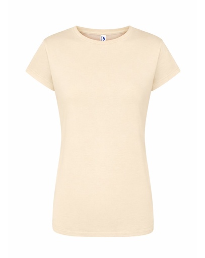 Damski T-shirt Slim JHK240 - Buttercream