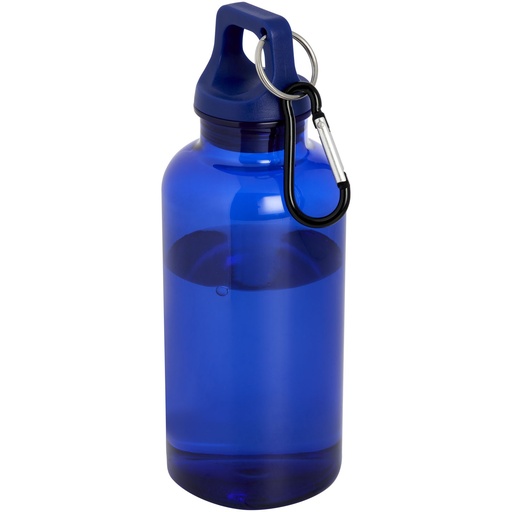 Oregon butelka na wodę o pojemności 400 ml z karabińczykiem wykonana z tworzyw sztucznych pochodzących z recyklingu z certyfi 100778 - Niebieski