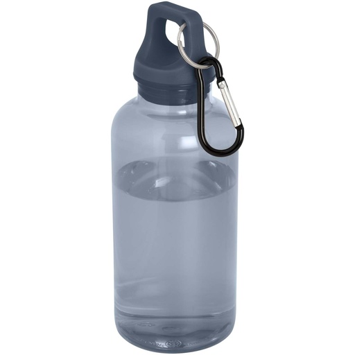 Oregon butelka na wodę o pojemności 400 ml z karabińczykiem wykonana z tworzyw sztucznych pochodzących z recyklingu z certyfi 100778 - Szaroniebieski