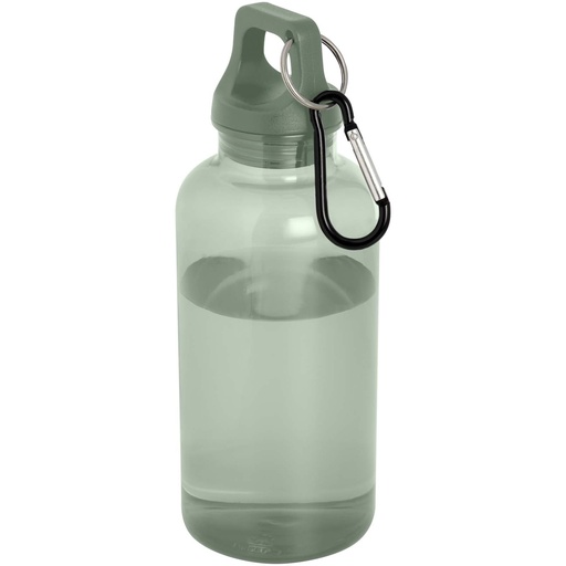 Oregon butelka na wodę o pojemności 400 ml z karabińczykiem wykonana z tworzyw sztucznych pochodzących z recyklingu z certyfi 100778 - Melanż zielony