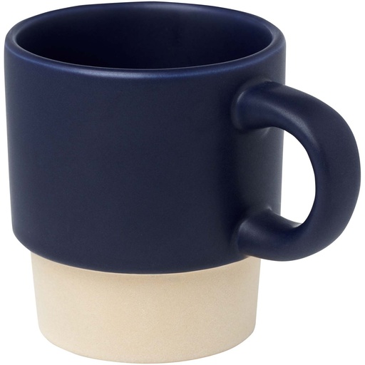 Olympia kubek do espresso z glinianym dnem, z możliwością układania w stosy, 130 ml 100805 - Granatowy