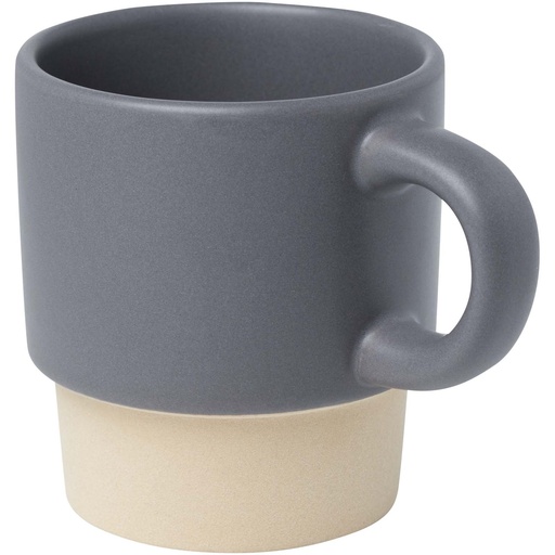 Olympia kubek do espresso z glinianym dnem, z możliwością układania w stosy, 130 ml 100805 - Szary
