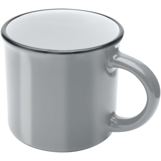 Bari kubek ceramiczny o pojemności 240 ml z błyszczącym wykończeniem 100844 - Szary