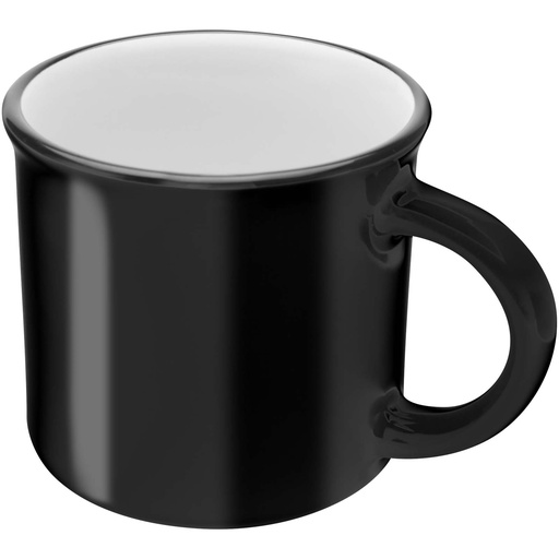 Bari kubek ceramiczny o pojemności 240 ml z błyszczącym wykończeniem 100844 - Czarny