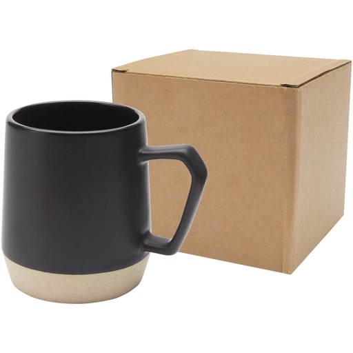 Dolce kubek ceramiczny o pojemności 300 ml z matowym wykończeniem 100855 - Czarny