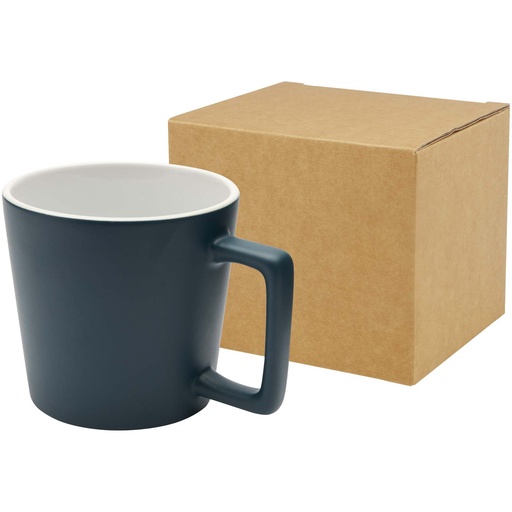 Cali Kubek ceramiczny o pojemności 370 ml z matowym wykończeniem 100900 - Głęboka morska zieleń