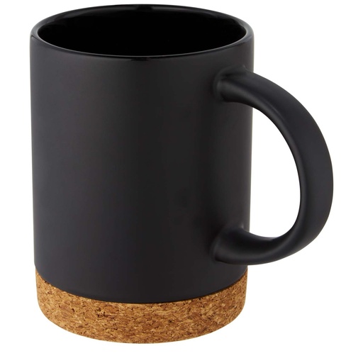 Neiva Kubek ceramiczny o pojemności 425 ml z korkową podstawą 100901 - Czarny