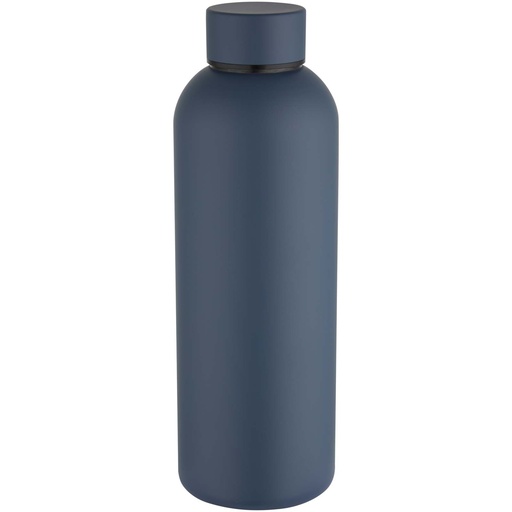 Spring jednościenna butelka na wodę o pojemności 750 ml wykonana ze stali nierdzewnej z recyklingu z certyfikatem RCS 100920 - Szaroniebieski