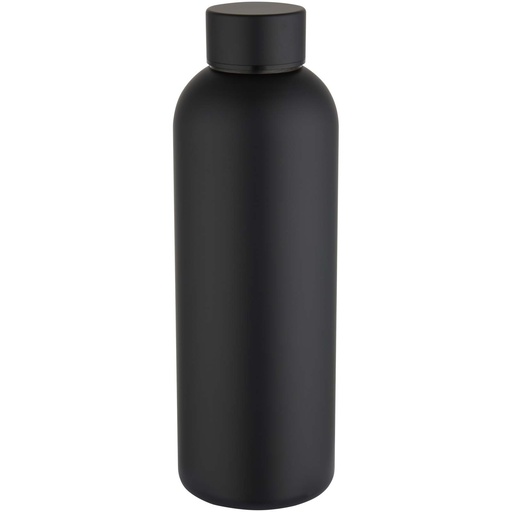Spring jednościenna butelka na wodę o pojemności 750 ml wykonana ze stali nierdzewnej z recyklingu z certyfikatem RCS 100920 - Czarny
