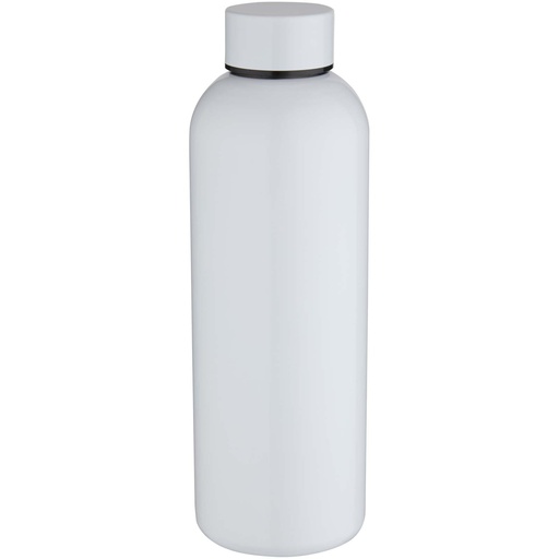 Spring jednościenna butelka na wodę o pojemności 750 ml do nadruku sublimacyjnego, wykonana ze stali nierdzewnej z recyklingu 100921 - Biały