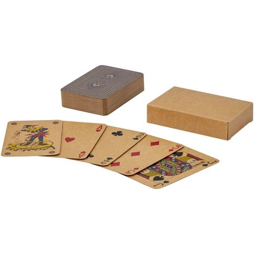 Ace zestaw kart do gry z papieru Kraft 104562 - Naturalny