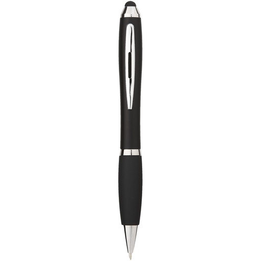 Długopis kolorowy ze stylusem i czarnym uchwytem Nash 106392 - Czarny