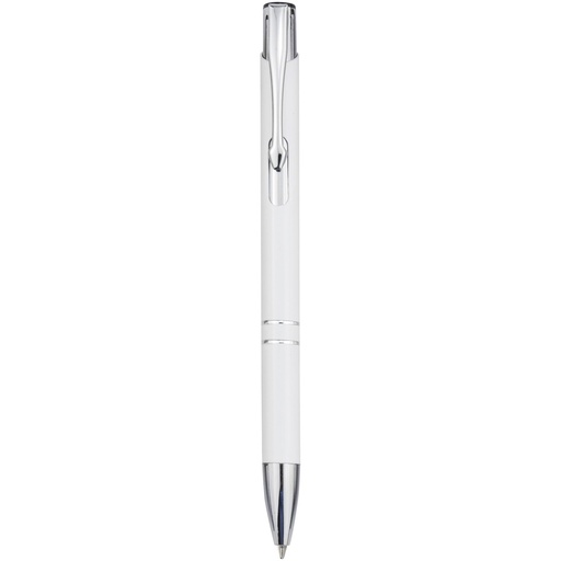 Moneta długopis z aluminium z recyklingu 107822 - Biały