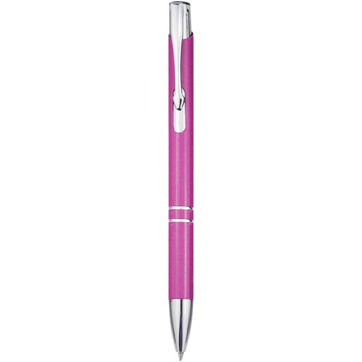 Moneta długopis z aluminium z recyklingu 107984 - Magenta
