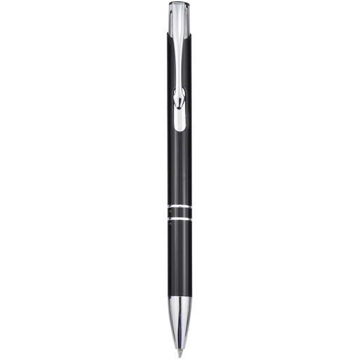 Moneta długopis z aluminium z recyklingu 107984 - Czarny
