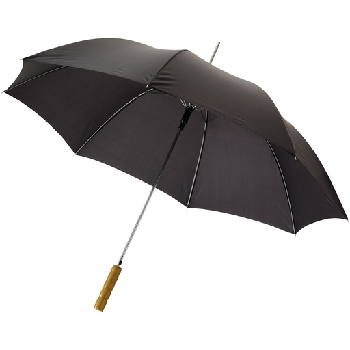 Parasol automatyczny Lisa 23'' z drewnianą rączką 109017 - Czarny