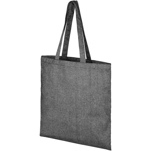 Torba na zakupy z recyklingu o gramaturze 210 g/m² Pheebs 120521 - Melanż czarny