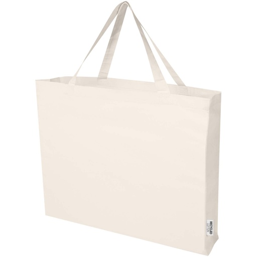 Odessa torba na zakupy z bawełny z recyklingu z certyfikatem GRS 220 g/m² 40L 120734 - Naturalny