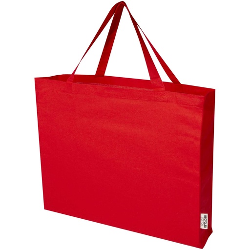 Odessa torba na zakupy z bawełny z recyklingu z certyfikatem GRS 220 g/m² 40L 120734 - Czerwony