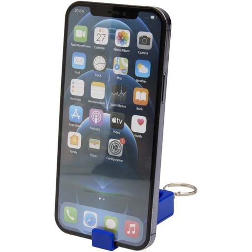 Aggia podstawka pod telefon z recyklingowanego tworzywa sztucznego z sensoryczną zabawką antystresową 124460 - Królewski niebieski