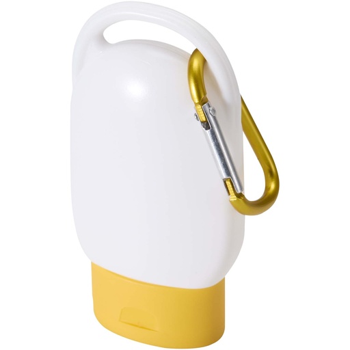 Rosie krem przeciwsłoneczny z filtrem SPF 30 z karabińczykiem 126313 - Żółty
