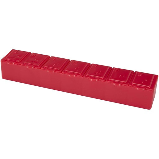 Dose 7-dniowy organizer na witaminy 126373 - Czerwony