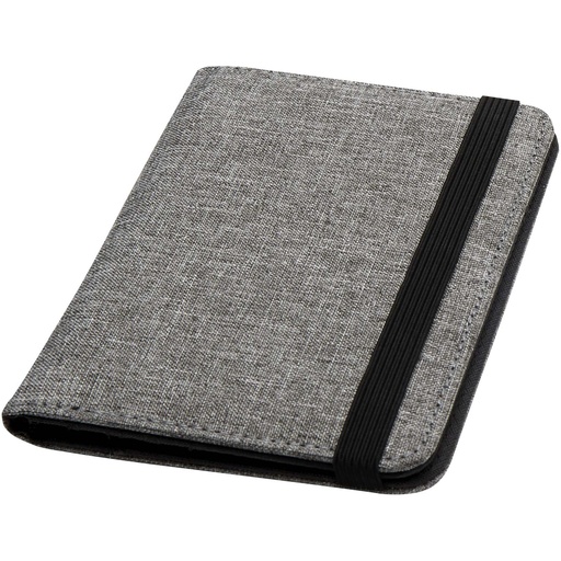 Ross etui na paszport RPET RFID wykonane z materiałów z recyklingu z certyfikatem GRS 130058 - Melanż szary