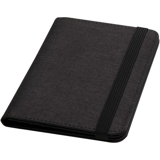 Ross etui na paszport RPET RFID wykonane z materiałów z recyklingu z certyfikatem GRS 130058 - Melanż węglowy