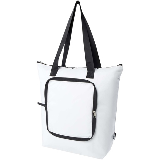 Składana torba termiczna EcoFold z materiału RPET, o pojemności 15 l 130092 - Biały