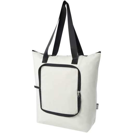 Składana torba termiczna EcoFold z materiału RPET, o pojemności 15 l 130092 - Piaskowiec