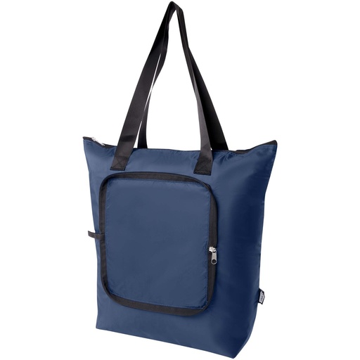 Składana torba termiczna EcoFold z materiału RPET, o pojemności 15 l 130092 - Granatowy