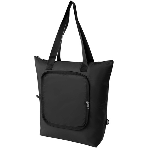 Składana torba termiczna EcoFold z materiału RPET, o pojemności 15 l 130092 - Czarny