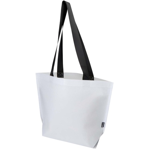 Duo torba na zakupy z certyfikatem GRS z recyklingu, podwójnie laminowana, 18 l 130112 - Biały