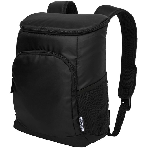 Plecak termoizolacyjny Chillpack na 18 puszek, z materiału z recyklingu z certyfikatem GRS, 16 l. 130133 - Czarny