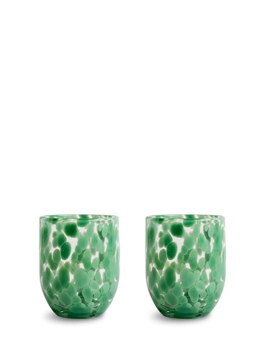Messy Szklanka 2-Pack – Zielony - Green